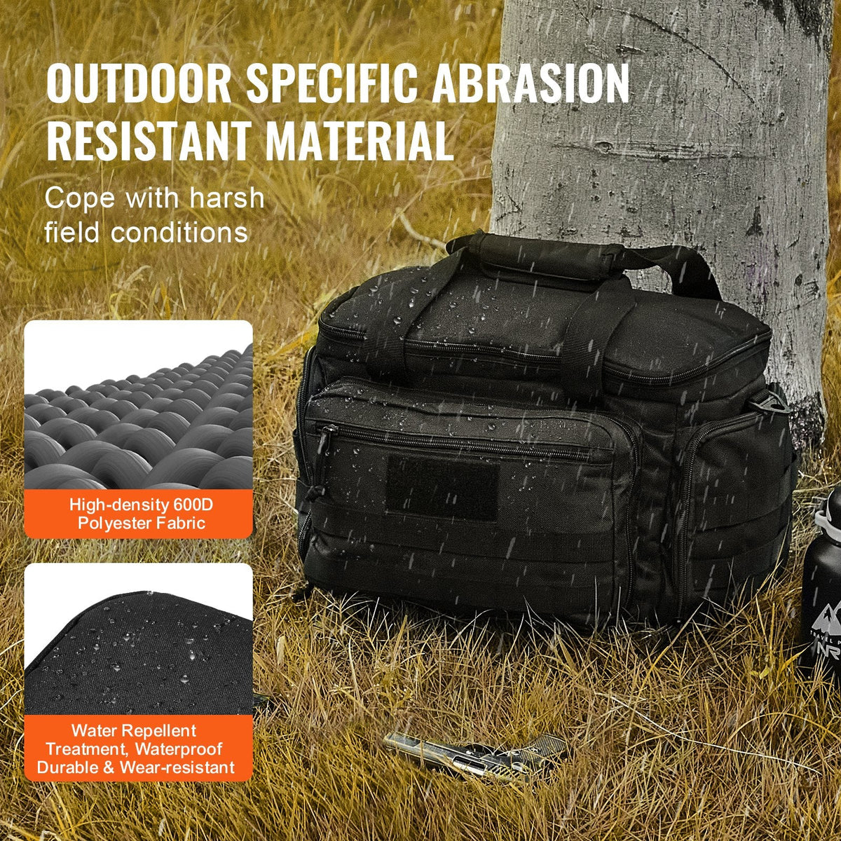 Range Bag for 4 Pistols, with Single Shoulder Strip