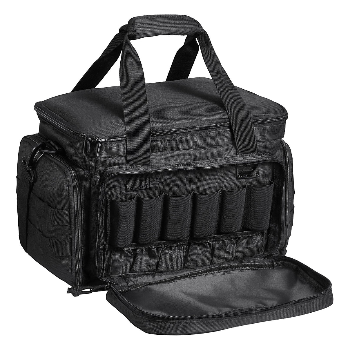 Range Bag for 4 Pistols, with Single Shoulder Strip